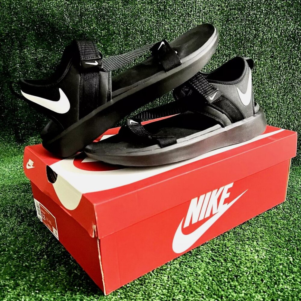 NIKE VISTA Sandals NA Slides DJ6606-001 Black/White Men's Size 12 New Sandals